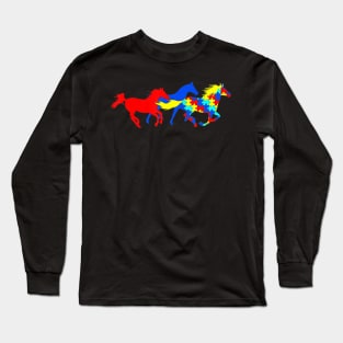 Autism Awareness Different Horses Long Sleeve T-Shirt